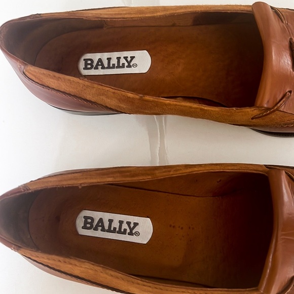 Vintage Bally Brown Leather and Suede Fringe Tassel Loafers Womens Sz EU 39.5 - Picture 5 of 16